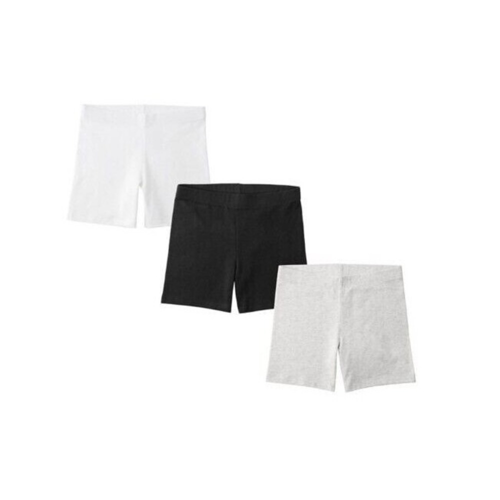 NWT Member's Mark Cartwheel Shorts ~ Black/Gray/White ~ Girl's Size Small (6/6X)